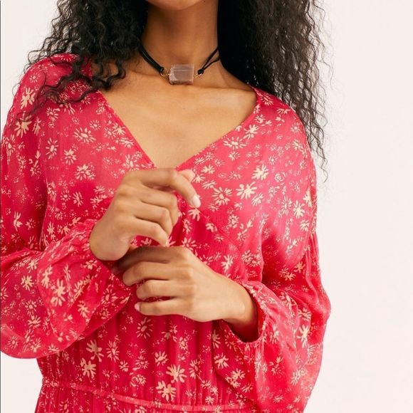 NWT Free People Wallflower Midi Dress - Picture 3 of 6